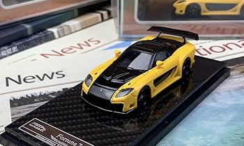 ★マツダ RX-7 ヴェイルサイド YM Model 1/64 5台セット★ 1/64 YM Model Mazda RX-7 Fortun 7 VeilSide in Yellow 299